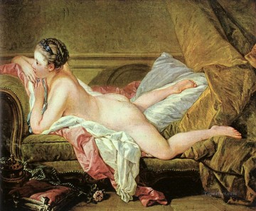 フランソワ・ブーシェ Painting - ソファの上のヌード ロココ調のフランソワ・ブーシェ